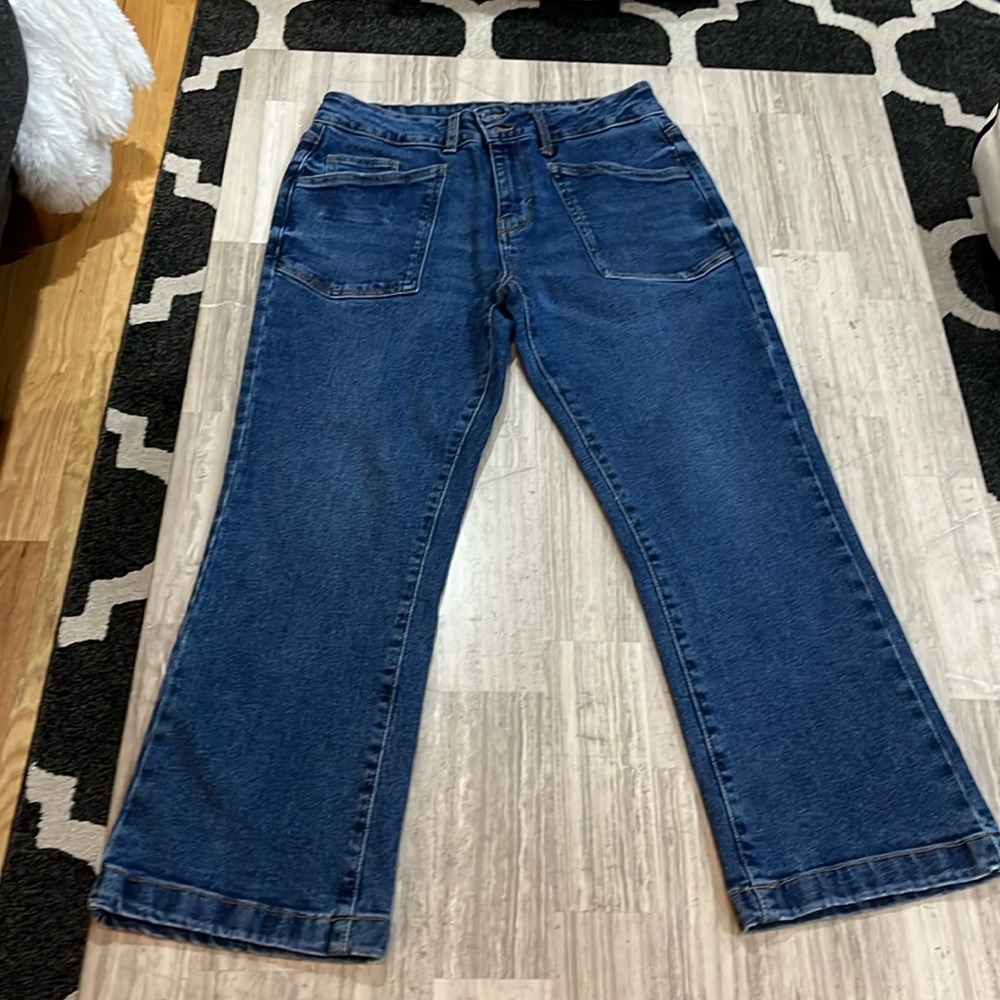 Womans Kensie Jeans (Vintage Luxe) The Savannah High Rise Flare Crop Size 6/28